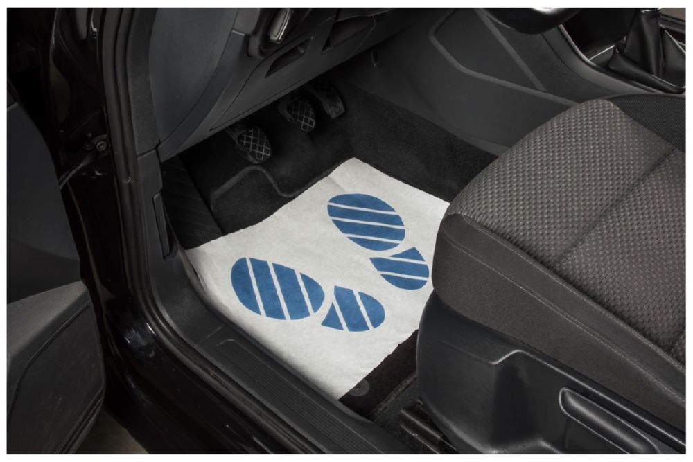 Produktbild 5er-Schutz-Set; Inhalt: Lenkrad-, Schaltknüppel-, Handbrems-, Sitz- und Fußmatte bild 3