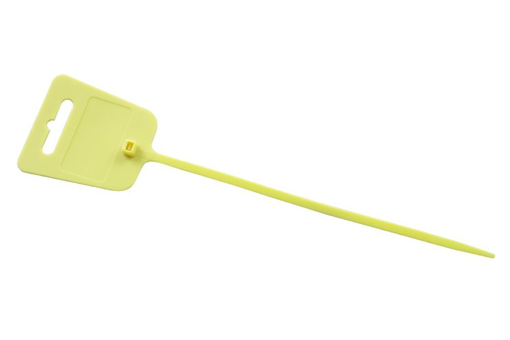 Produktbild EICHNER Kabelbinder mit Beschriftungsfeld 44 x 25 mm und Euroloch gelb