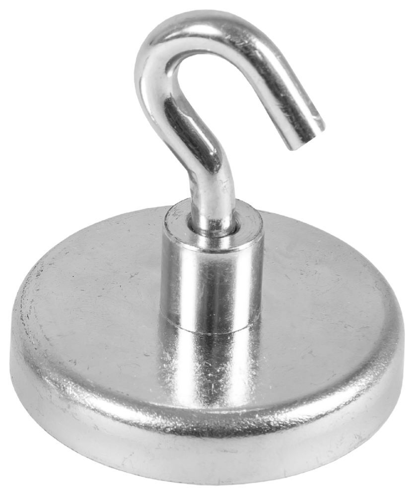 Eichner Kraftmagnete mit Haken Silber Durchmesser 47 mm Produktbild Eichner Kraftmagnete mit Haken Silber Durchmesser 47 mm