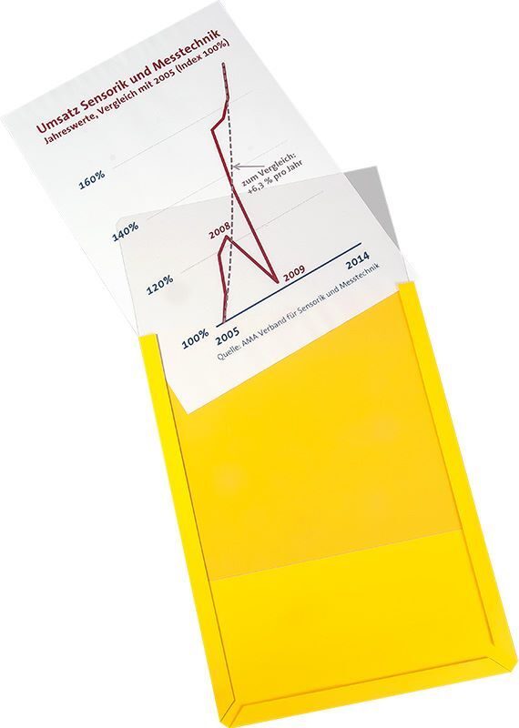 Eichner Magnet Sichttasche DIN A4 Gelb 217 x 305 mm Produktbild Eichner Magnet Sichttasche DIN A4 Gelb 217 x 305 mm
