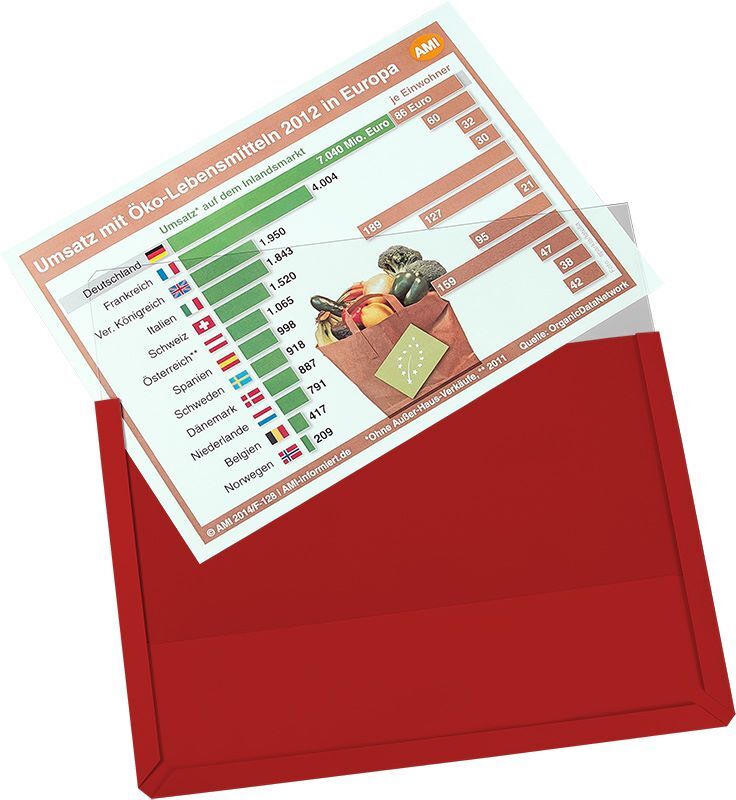 Eichner Magnet Sichttasche DIN A4 Rot 305 x 217 mm Produktbild Eichner Magnet Sichttasche DIN A4 Rot 305 x 217 mm