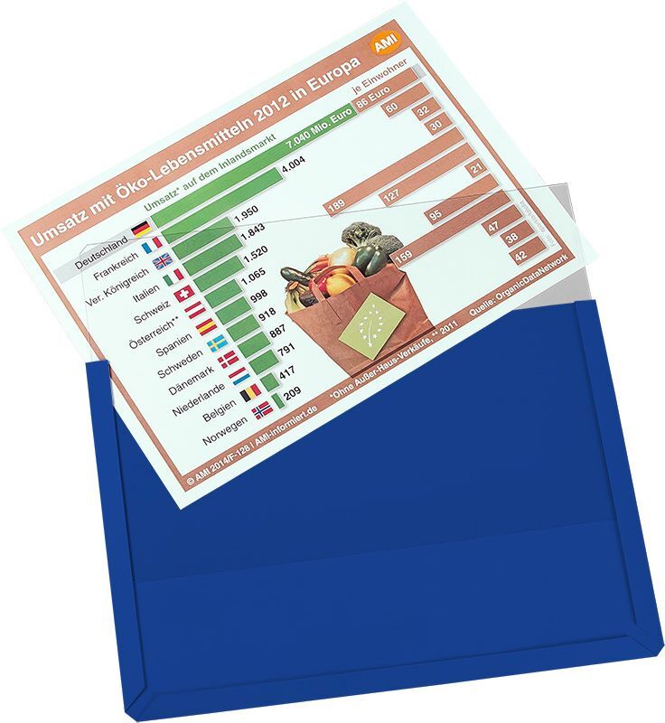 Eichner Magnet Sichttasche DIN A4 Blau 305 x 217 mm Produktbild Eichner Magnet Sichttasche DIN A4 Blau 305 x 217 mm