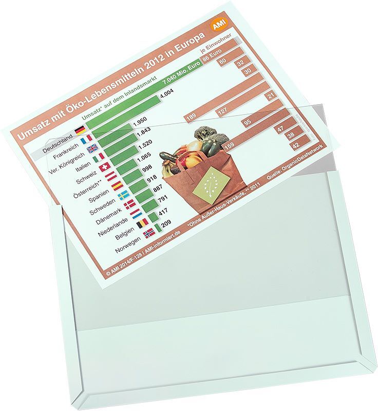 Eichner Magnet Sichttasche DIN A4 Grau 305 x 217 mm Produktbild Eichner Magnet Sichttasche DIN A4 Grau 305 x 217 mm