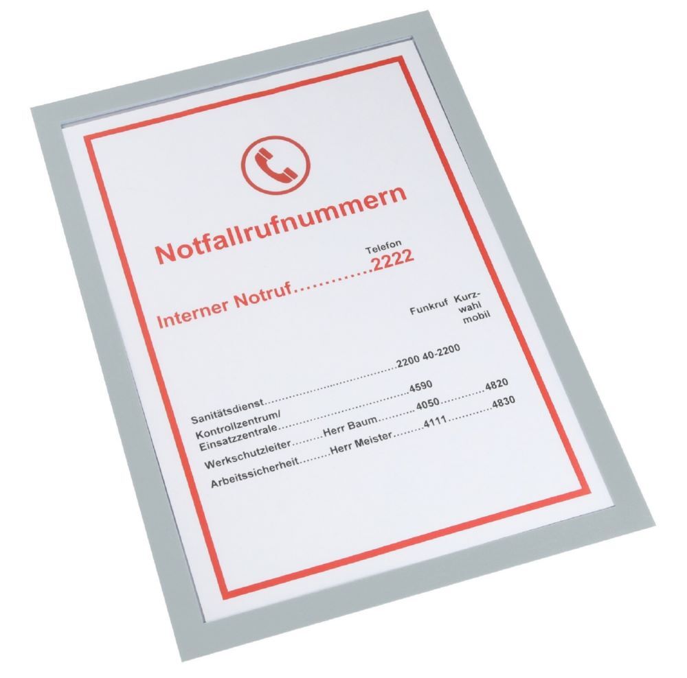 Eichner Magnetische Infotasche Premium DIN A4 Grau 225 x 312 mm Eichner Magnetische Infotasche Premium DIN A4 Grau 225 x 312 mm