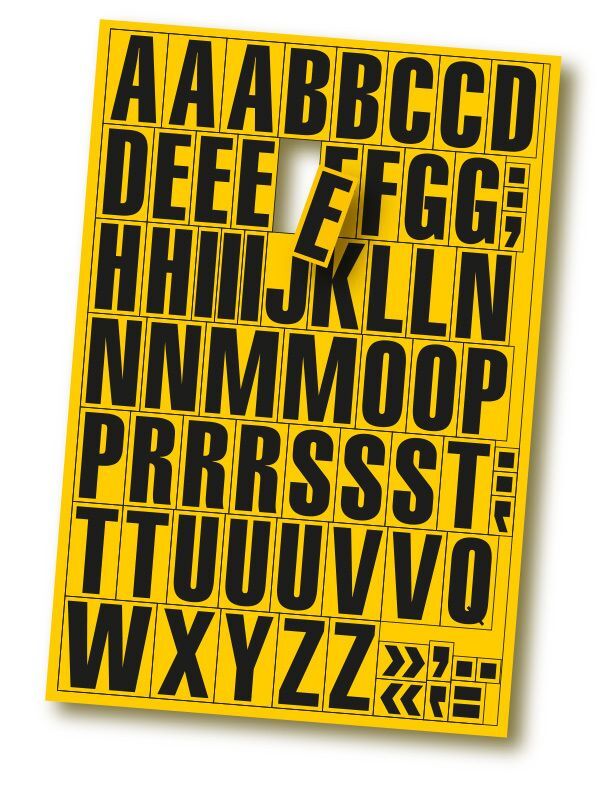 Eichner Magnetische Buchstaben Schwarz auf Gelb Eichner Magnetische Buchstaben Schwarz auf Gelb