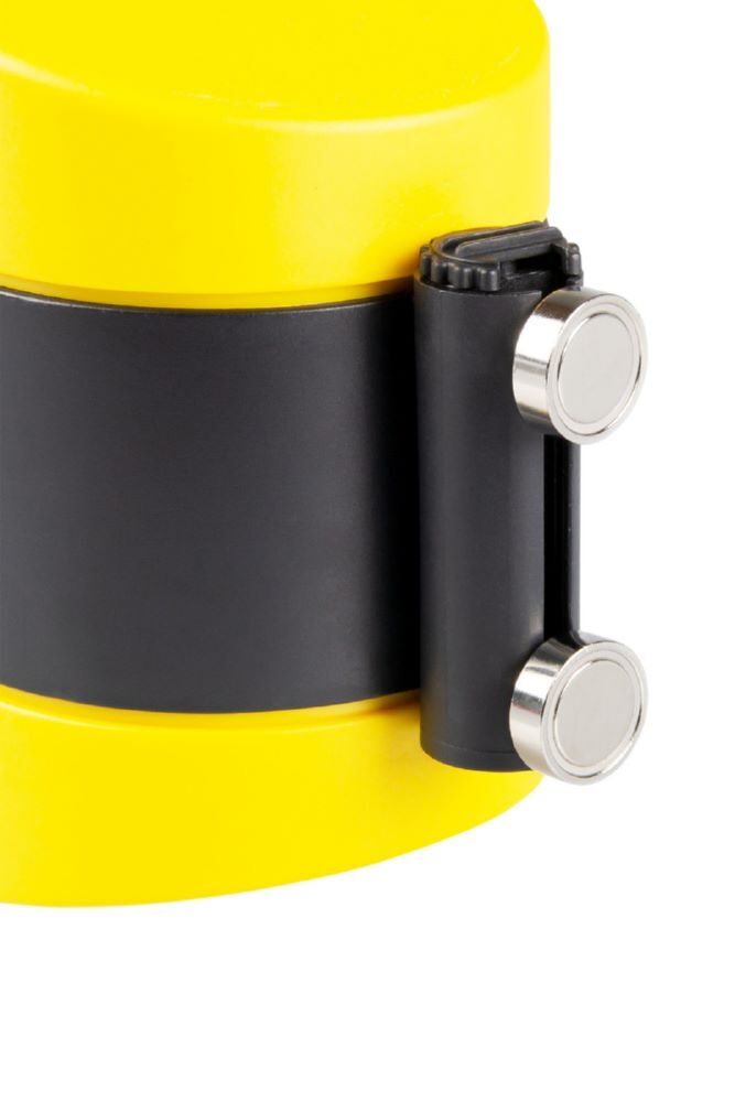 Produktbild Magnetisches Absperrband beids. magnetisch 4,6 m Gurtband Farbe: Gelb-Schwarz bild 2