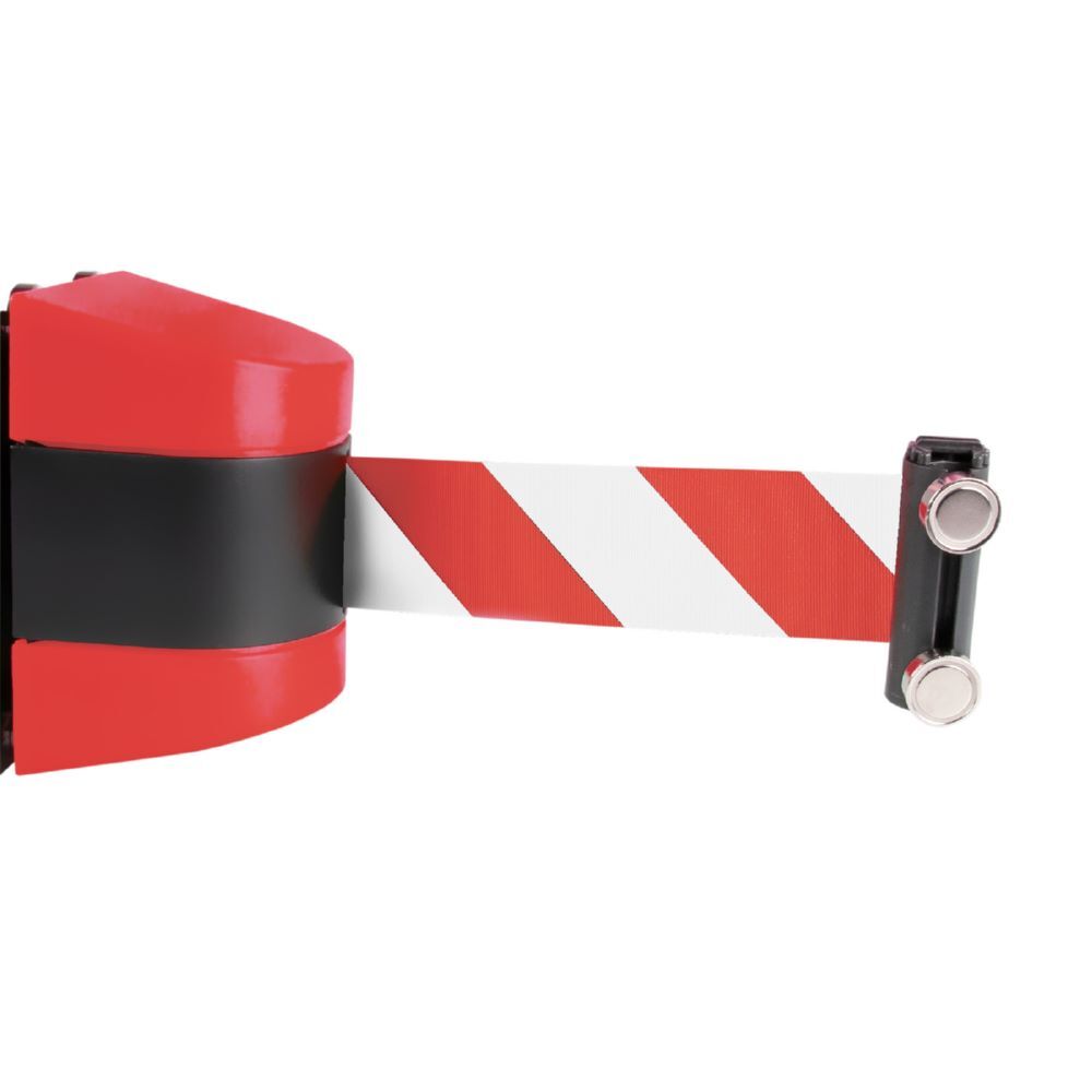 Produktbild Magnetisches Absperrband beids. magnetisch 4,6 m Gurtband Farbe: Rot-Weiß   bild 3