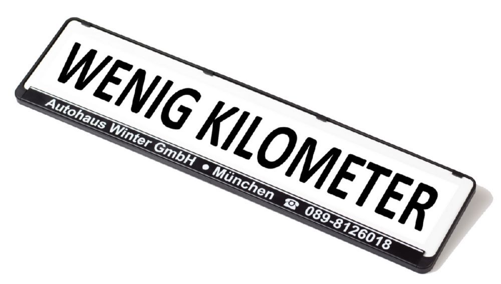 Eichner Miniletter Werbeschild standard Wenig Kilometer Produktbild Eichner Miniletter Werbeschild standard Wenig Kilometer