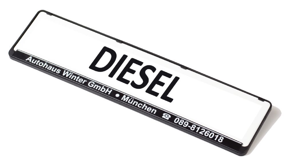 Eichner Miniletter Werbeschild standard Diesel Produktbild Eichner Miniletter Werbeschild standard Diesel