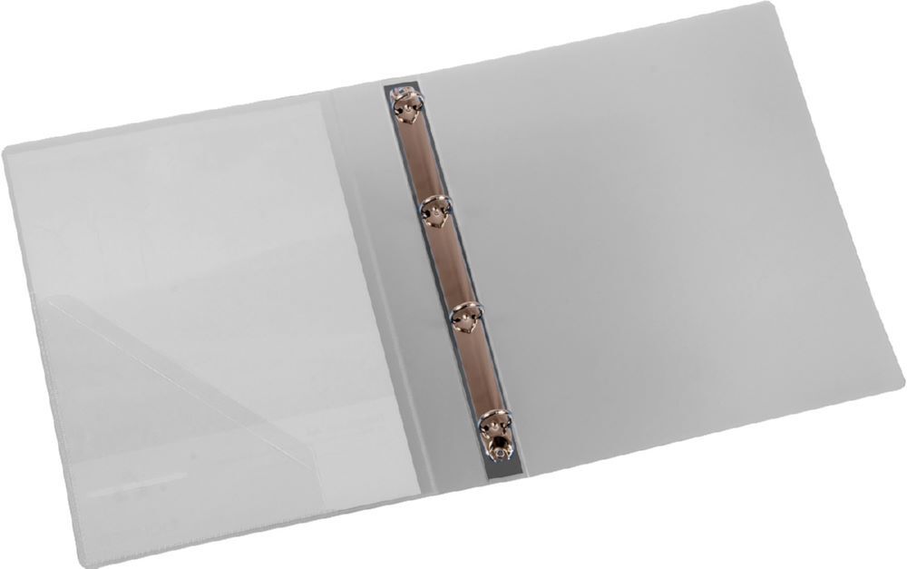 Eichner Präsentationsringbuch aus Polypropylen 4 Ring Transparent Produktbild Eichner Präsentationsringbuch aus Polypropylen 4 Ring Transparent