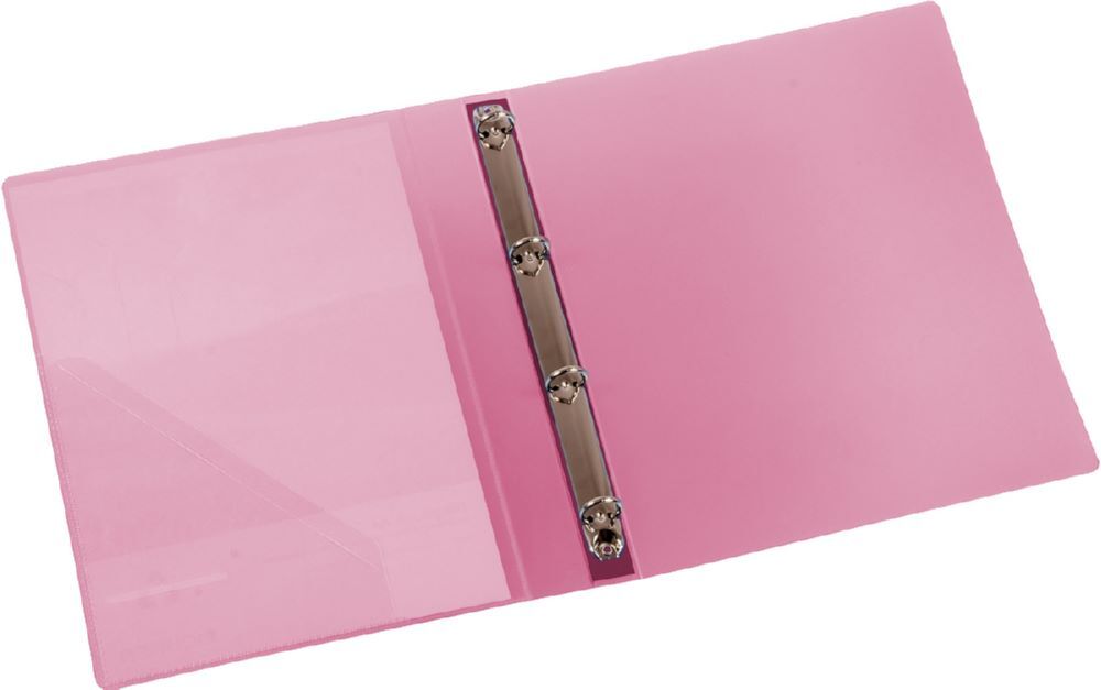 Eichner Präsentationsringbuch aus Polypropylen 4 Ring Rot Produktbild Eichner Präsentationsringbuch aus Polypropylen 4 Ring Rot