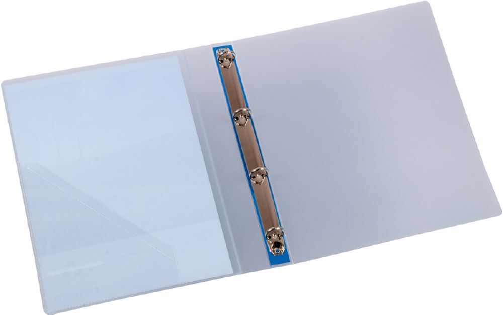 Eichner Präsentationsringbuch aus Polypropylen 4 Ring Blau Produktbild Eichner Präsentationsringbuch aus Polypropylen 4 Ring Blau