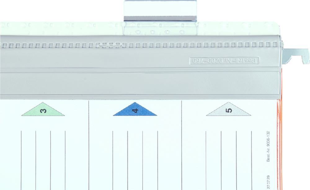 Eichner Rastreiter mit Bezeichnungsstreifen breite 50 mm Transparent Produktbild Eichner Rastreiter mit Bezeichnungsstreifen breite 50 mm Transparent