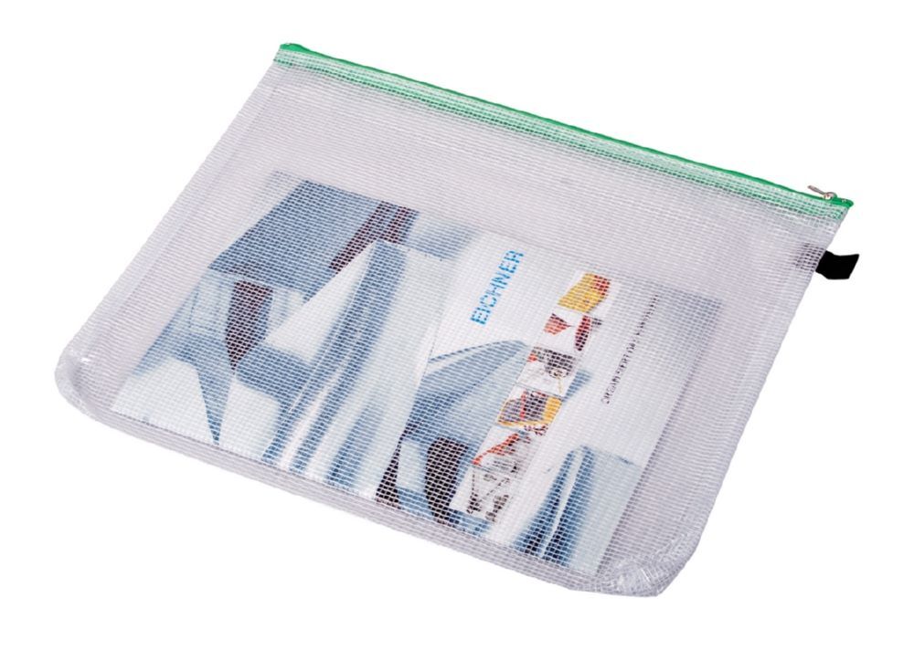 Eichner Reißverschluss Sammelbeutel 380 x 285 mm Transparent Produktbild Eichner Reißverschluss Sammelbeutel 380 x 285 mm Transparent