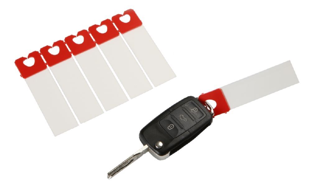 Eichner Schlüsselanhänger Rot 85 x 22 mm Produktbild Eichner Schlüsselanhänger Rot 85 x 22 mm
