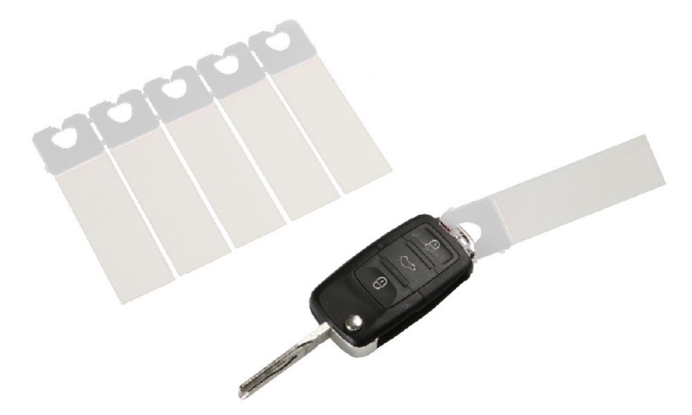 Eichner Schlüsselanhänger Weiß 85 x 22 mm Produktbild Eichner Schlüsselanhänger Weiß 85 x 22 mm
