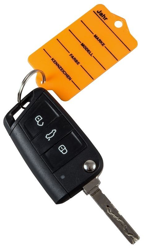 Eichner Schlüsselanhänger Orange Deutsch/Englisch Produktbild Eichner Schlüsselanhänger Orange Deutsch/Englisch