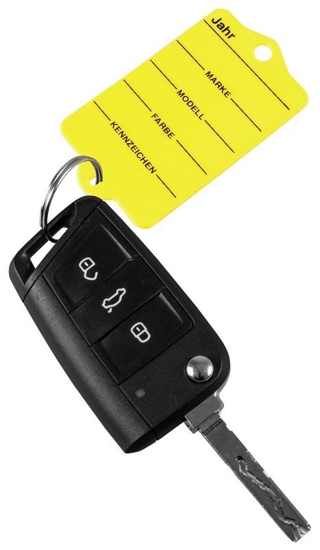 Eichner Schlüsselanhänger Gelb Deutsch/Englisch Produktbild Eichner Schlüsselanhänger Gelb Deutsch/Englisch