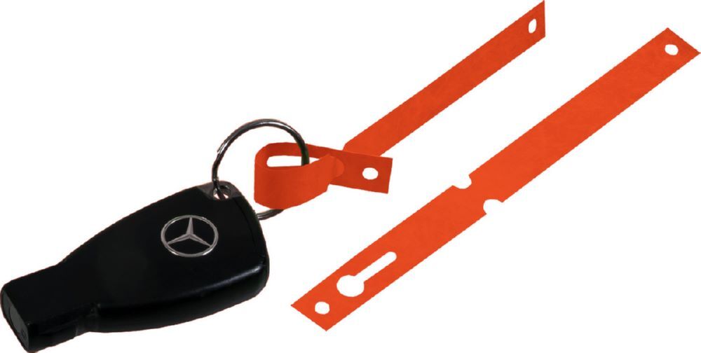 Eichner Schlüsselanhänger aus Tyvek Orange 160 x 12,7 mm Produktbild Eichner Schlüsselanhänger aus Tyvek Orange 160 x 12,7 mm
