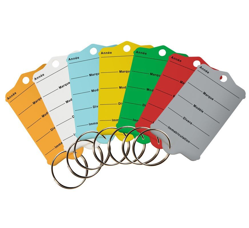 Produktbild Schlüsselanhänger Profi 1 +++FRANZÖSISCH+++ "HELLGRAU" mit Schlüsselring und 2 bild 2