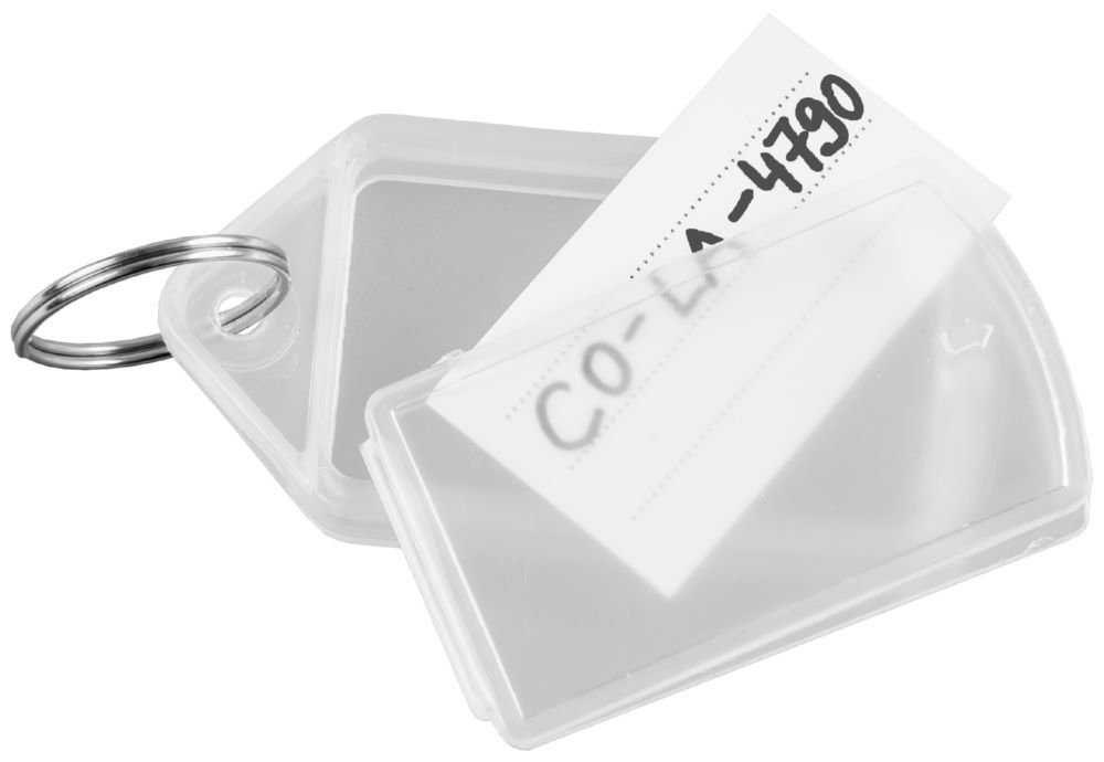 Produktbild EICHNER SET Schlüsselanhänger Slide VE 100 Stück farblich sortiert zu 20 St Transparent