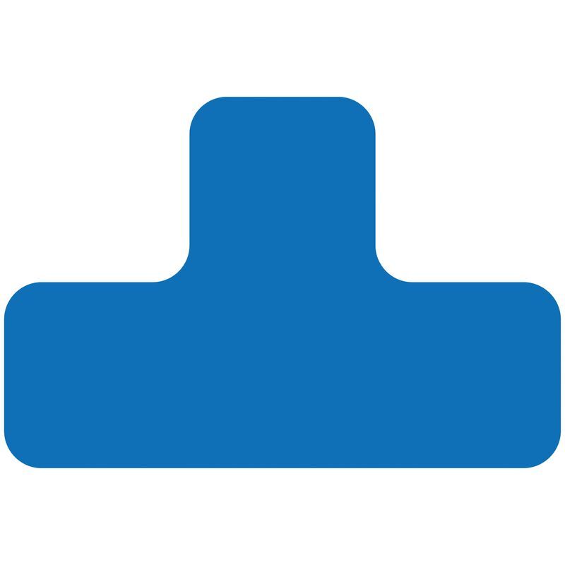 Eichner Stellplatzmarker T-Stück Blau in Polycarbonat Produktbild Eichner Stellplatzmarker T-Stück Blau in Polycarbonat