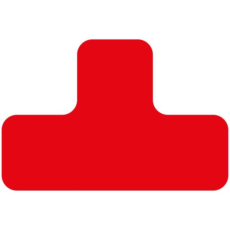 Eichner Stellplatzmarker T-Stück Rot in Polycarbonat Produktbild Eichner Stellplatzmarker T-Stück Rot in Polycarbonat
