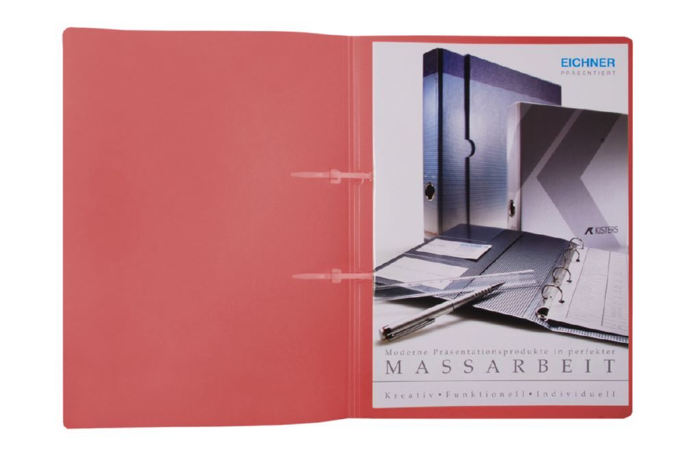 Eichner Schlaufenhefter Standard 80mm Lochung Rot Produktbild Eichner Schlaufenhefter Standard 80mm Lochung Rot