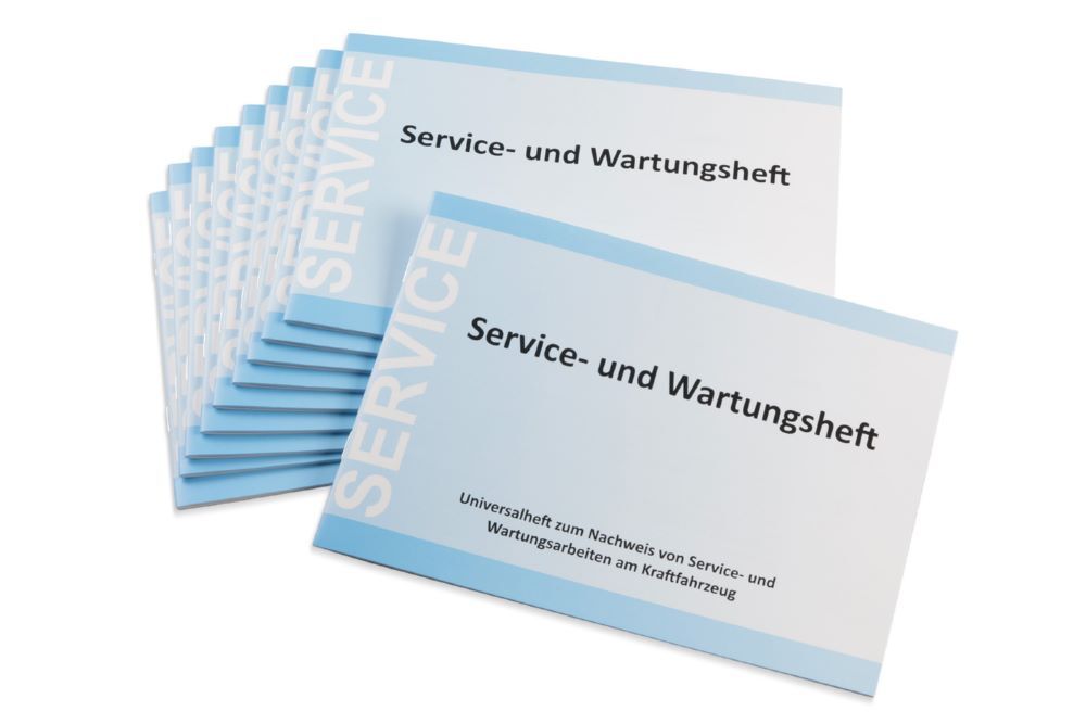 Produktbild 10 Stück Service- und Wartungshefte (neutrale Version)zum Nachweis von Service-  bild 2