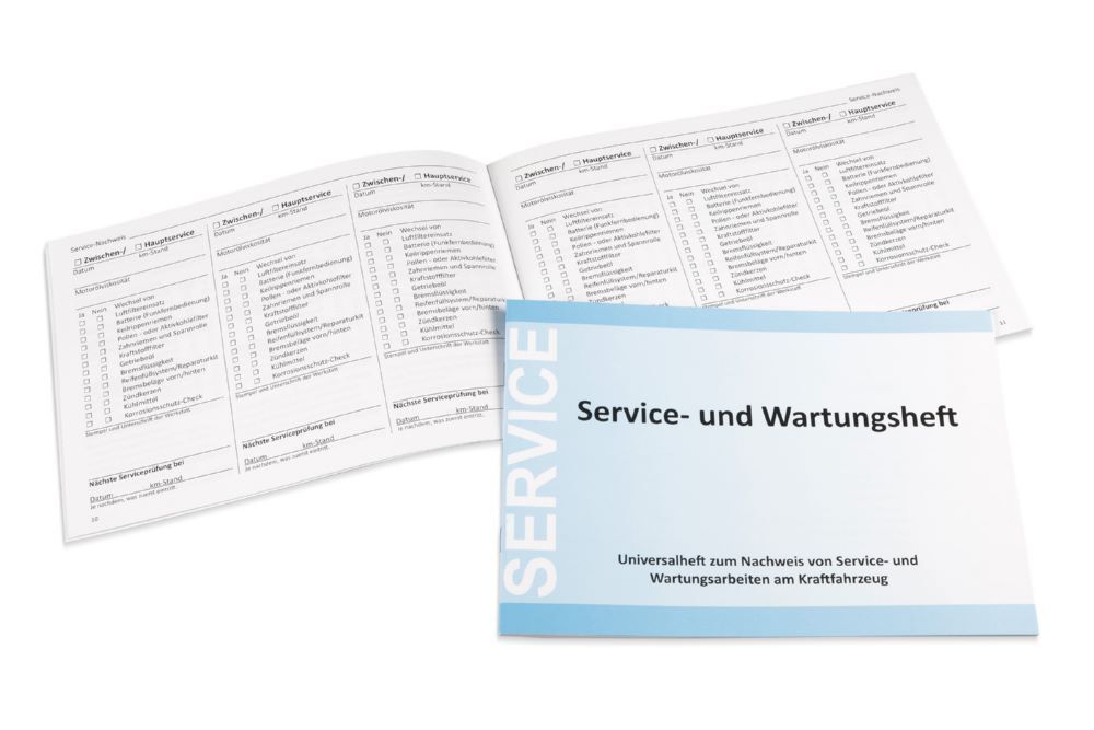 Produktbild 10 Stück Service- und Wartungshefte (neutrale Version)zum Nachweis von Service-  bild 3