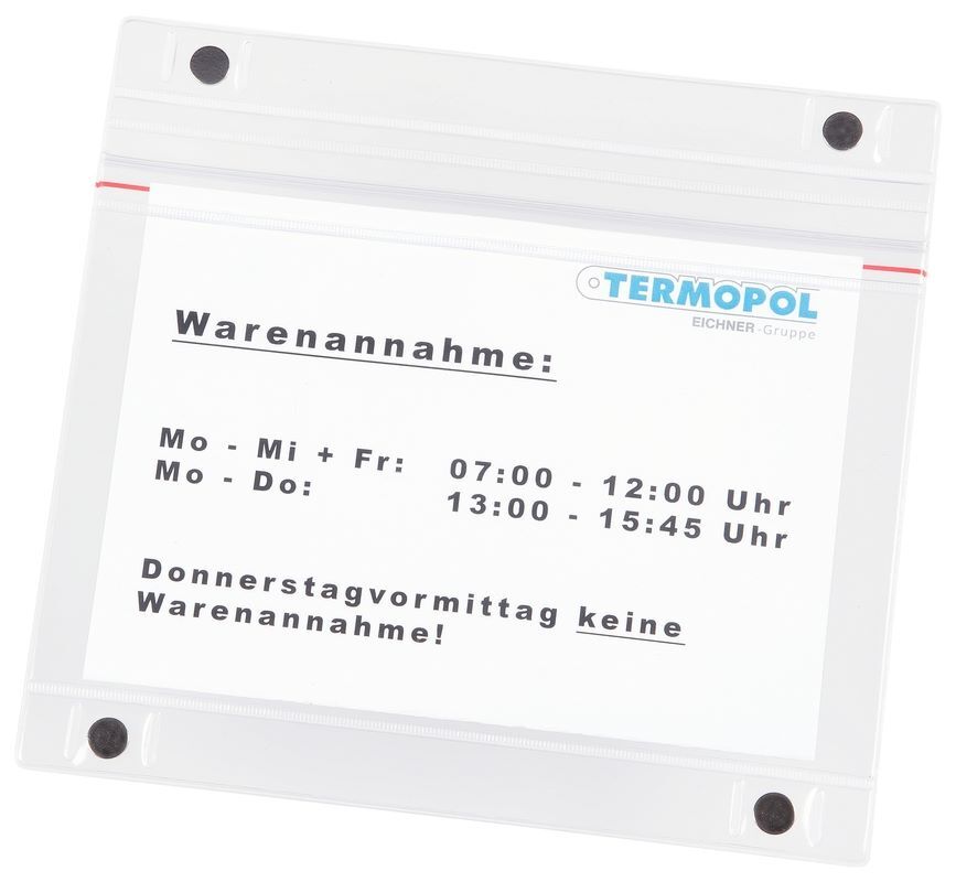 Eichner Transparente Magnettasche Transparent DIN A5 Produktbild Eichner Transparente Magnettasche Transparent DIN A5