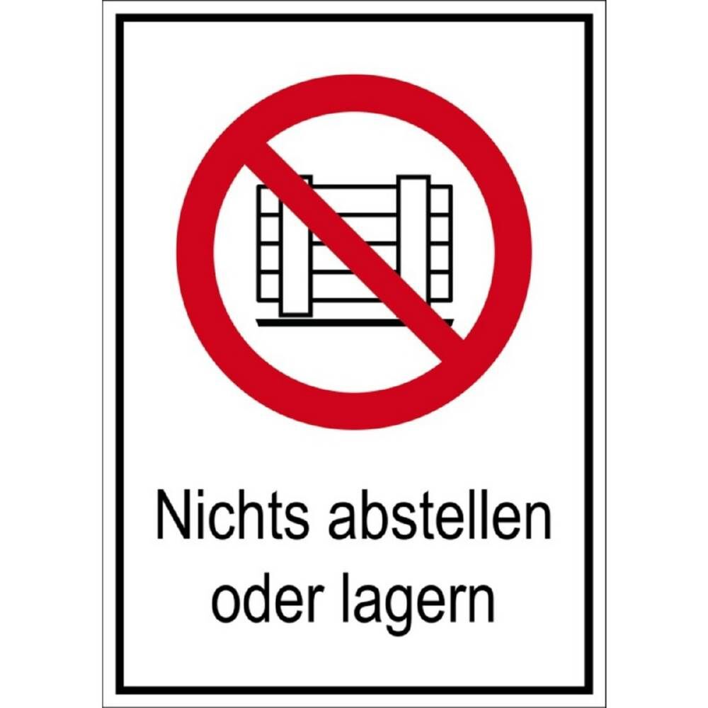 Eichner Verbotsschild Abstellen oder Lagern verboten 21x29,7cm Produktbild Eichner Verbotsschild Abstellen oder Lagern verboten 21x29,7cm