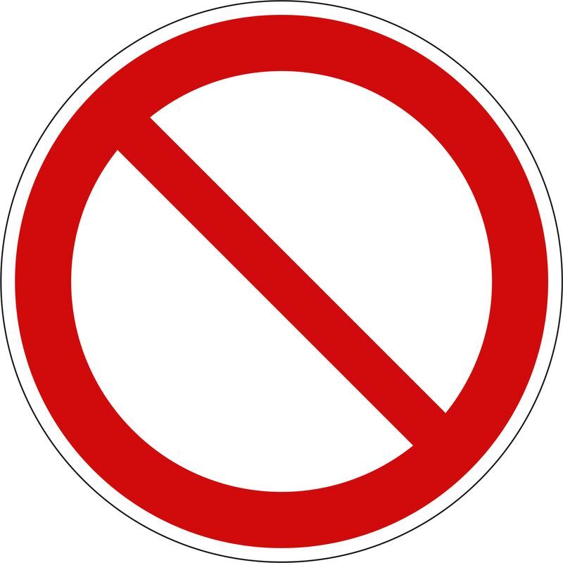 Eichner Verbotsschild Allgemeines Verbotszeichen PVC Folie 10 cm Produktbild Eichner Verbotsschild Allgemeines Verbotszeichen PVC Folie 10 cm