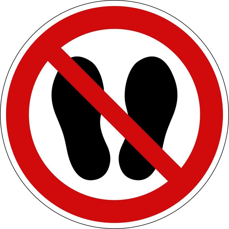 Eichner Verbotsschild Betreten der Fläche verboten Aluminium 20 cm Produktbild Eichner Verbotsschild Betreten der Fläche verboten Aluminium 20 cm