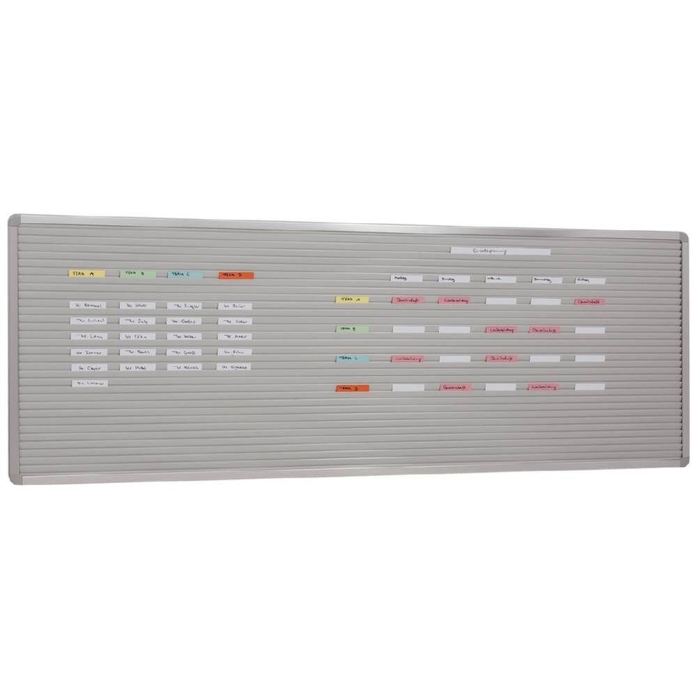 Eichner VISIPLAN Einstecktafel ohne Raster 31 Schienen 160x58cm Produktbild Eichner VISIPLAN Einstecktafel ohne Raster 31 Schienen 160x58cm