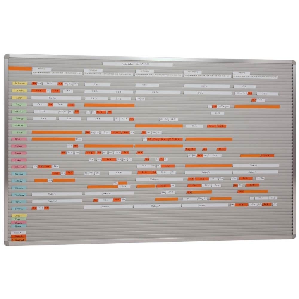 Eichner VISIPLAN Einstecktafel ohne Raster 52 Schienen 160x94cm Produktbild Eichner VISIPLAN Einstecktafel ohne Raster 52 Schienen 160x94cm