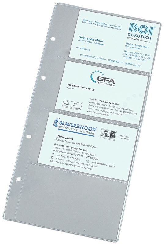 Eichner Visitenkartenhüllen schmal Produktbild Eichner Visitenkartenhüllen schmal