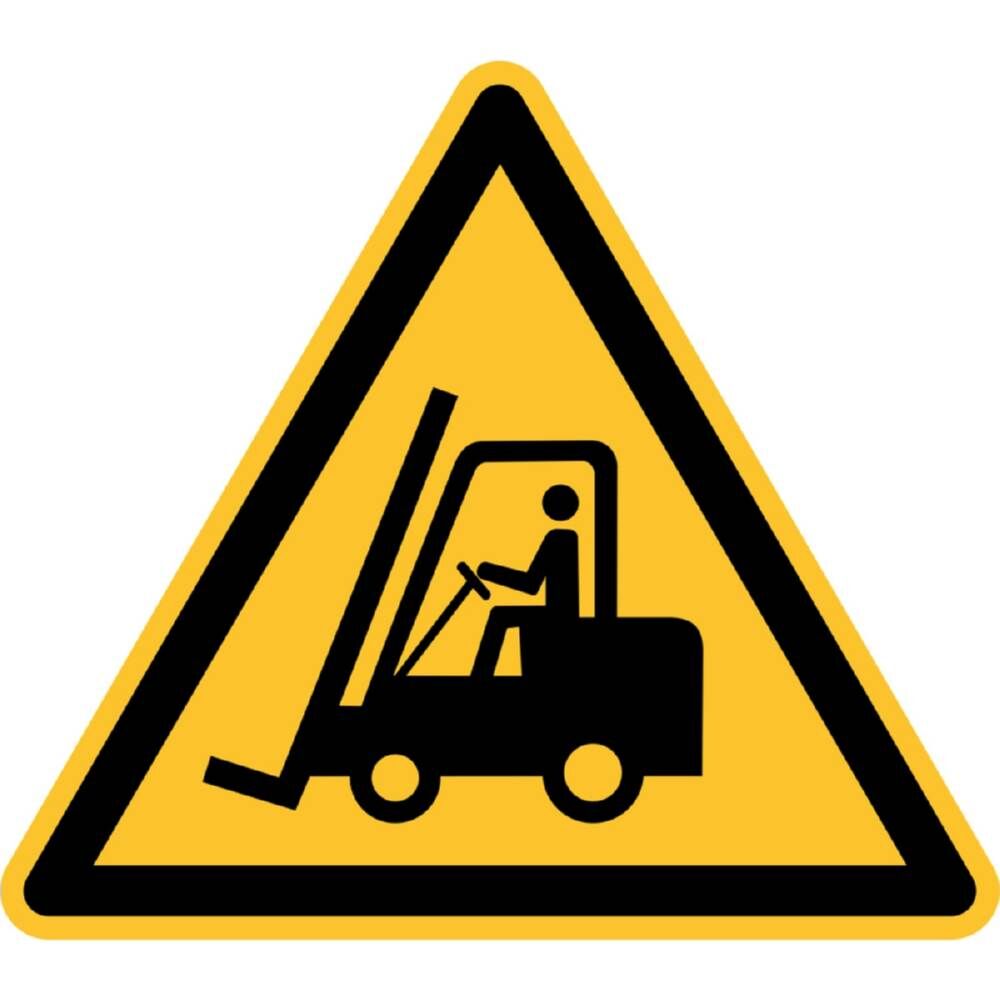 Eichner Warnschild Warnung vor Flurförderfahrzen Produktbild Eichner Warnschild Warnung vor Flurförderfahrzen