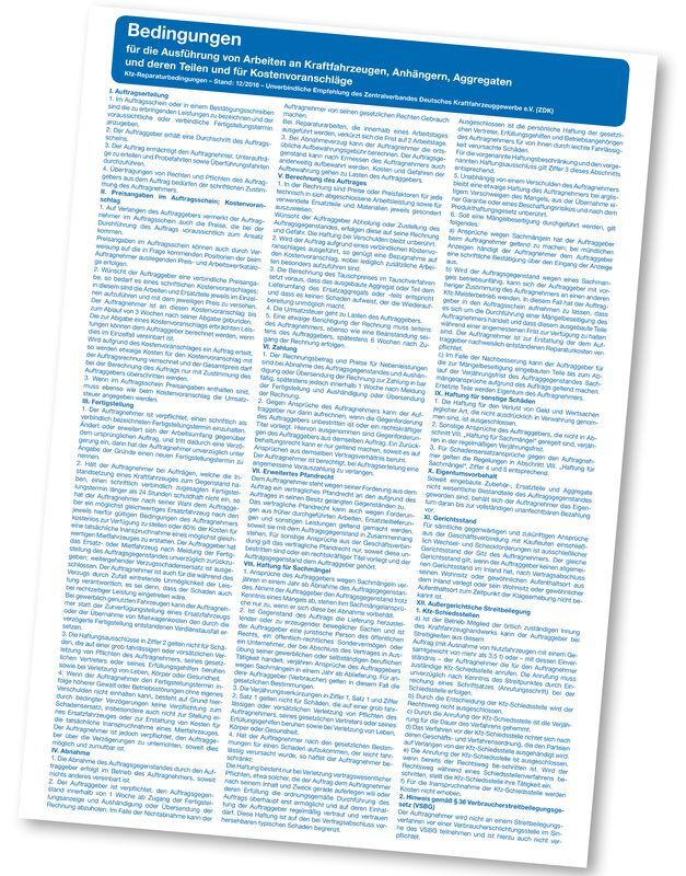 Eichner Werkstatt Hinweistafeln Druck Kfz Reparaturbedingungen Produktbild Eichner Werkstatt Hinweistafeln Druck Kfz Reparaturbedingungen