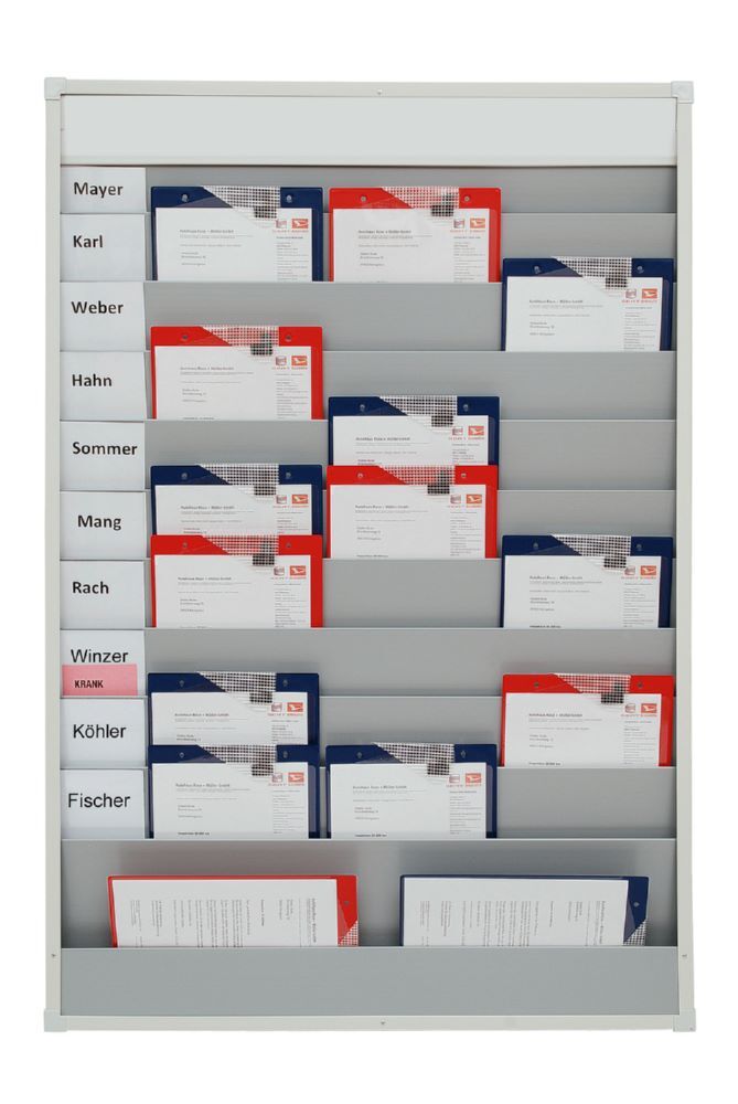 Produktbild Werkstattplaner für Kfz-Betriebe A4 10 Schienen BxHxT 870x1282x78 mm (wie 9019 bild 2