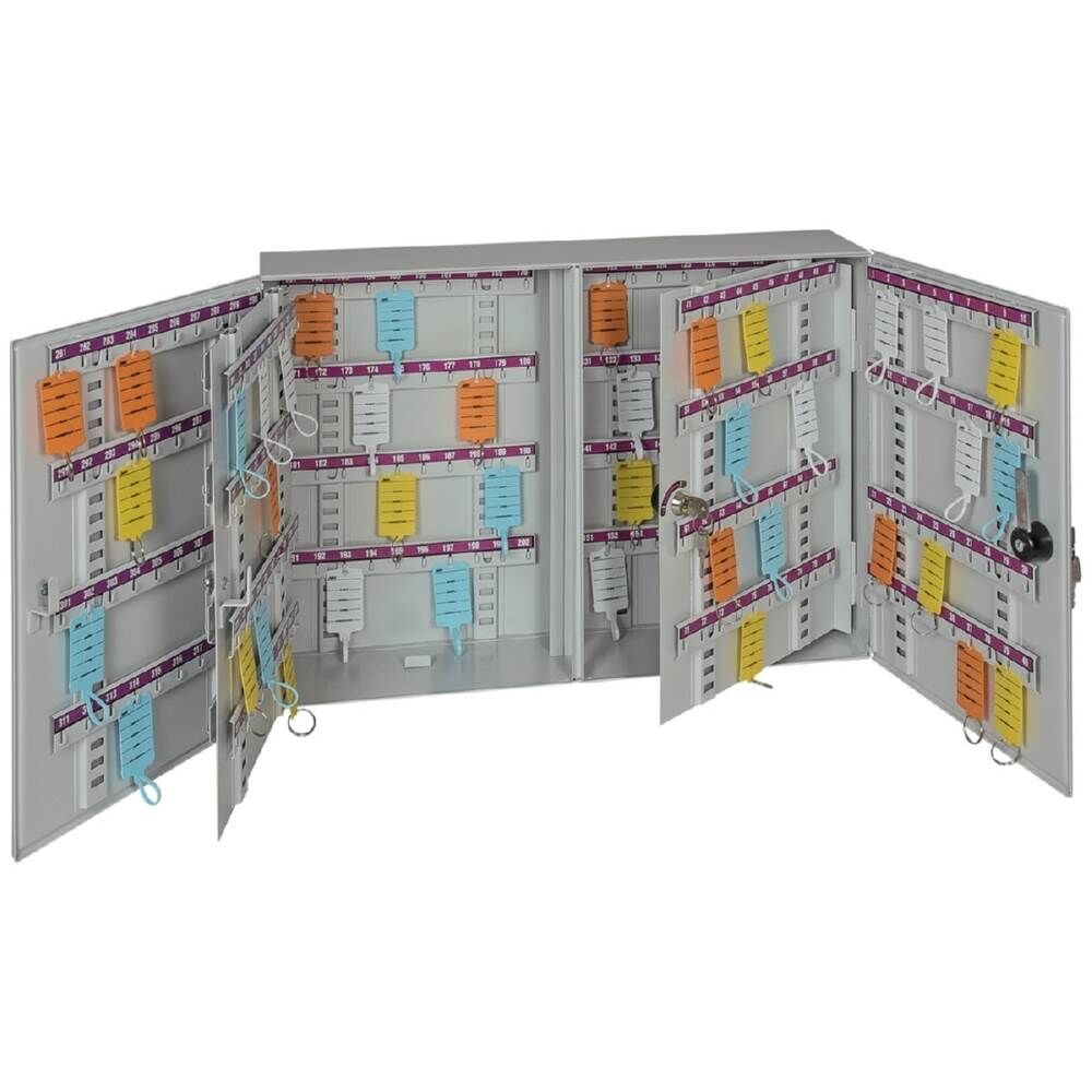 Eichner Zweitüriger Schlüsselschrank aus Metall 420x600x130mm Produktbild Eichner Zweitüriger Schlüsselschrank aus Metall 420x600x130mm
