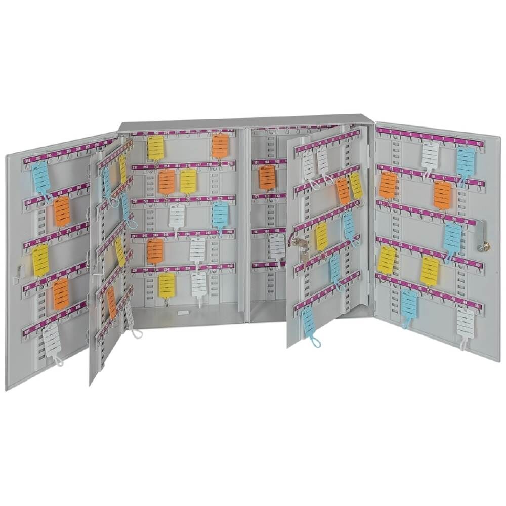 Eichner Zweitüriger Schlüsselschrank aus Metall 520x600x130mm Produktbild Eichner Zweitüriger Schlüsselschrank aus Metall 520x600x130mm