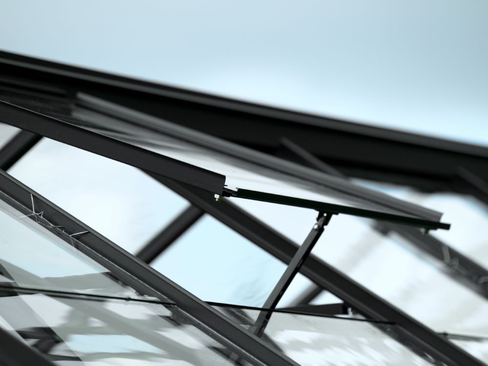 Vitavia Alu Dachfenster ohne Glas für Gewächshaus schwarz Produktbild Vitavia Alu Dachfenster ohne Glas für Gewächshaus schwarz bild 4