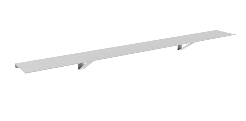 Vitavia Alu Wandregal mit den Maßen 122 x 15 cm alu Produktbild Vitavia Alu Wandregal mit den Maßen 122 x 15 cm alu