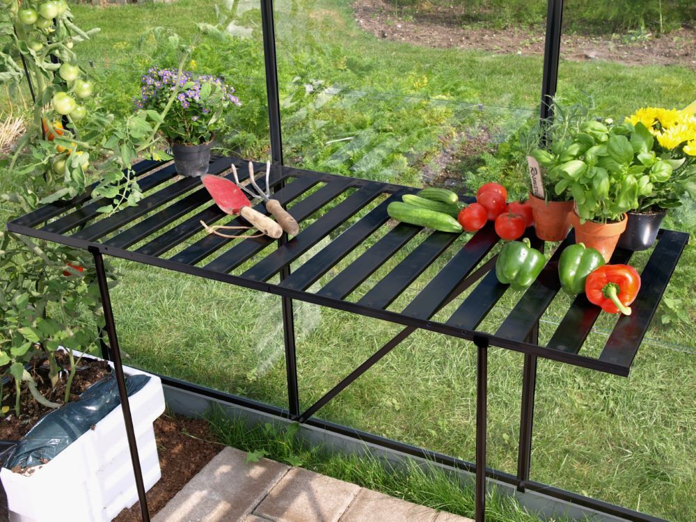 Vitavia Alutisch abklappbar 120 x 56 x 81 cm Farbe schwarz Produktbild Vitavia Alutisch abklappbar 120 x 56 x 81 cm Farbe schwarz bild 2