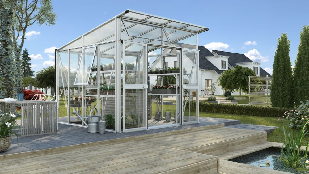 Vitavia Gewächshausbausatz Aphrodite 7800 ESG 3 mm HKP 10 mm Produktbild Vitavia Gewächshausbausatz Aphrodite 7800 ESG 3 mm HKP 10 mm