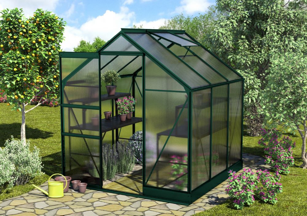 Vitavia Gewächshausbausatz Apollo 3800 HKP 4 mm Traufe 1360 mm Produktbild Vitavia Gewächshausbausatz Apollo 3800 HKP 4 mm Traufe 1360 mm bild 2