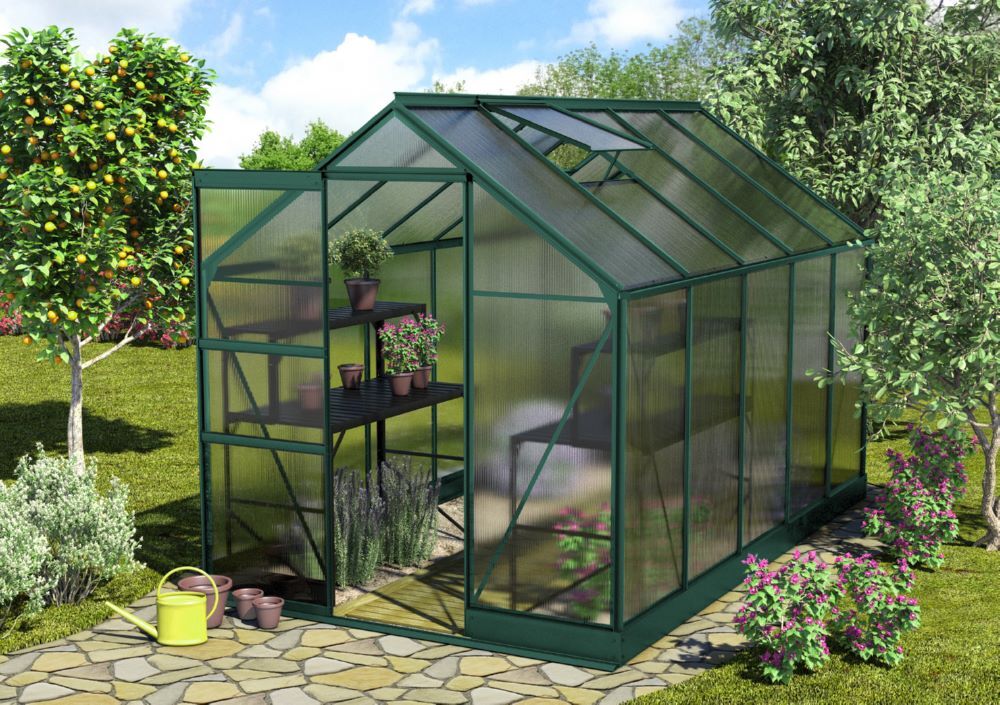 Vitavia Gewächshausbausatz Apollo 6200 HKP 6 mm smaragd Produktbild Vitavia Gewächshausbausatz Apollo 6200 HKP 6 mm smaragd bild 2