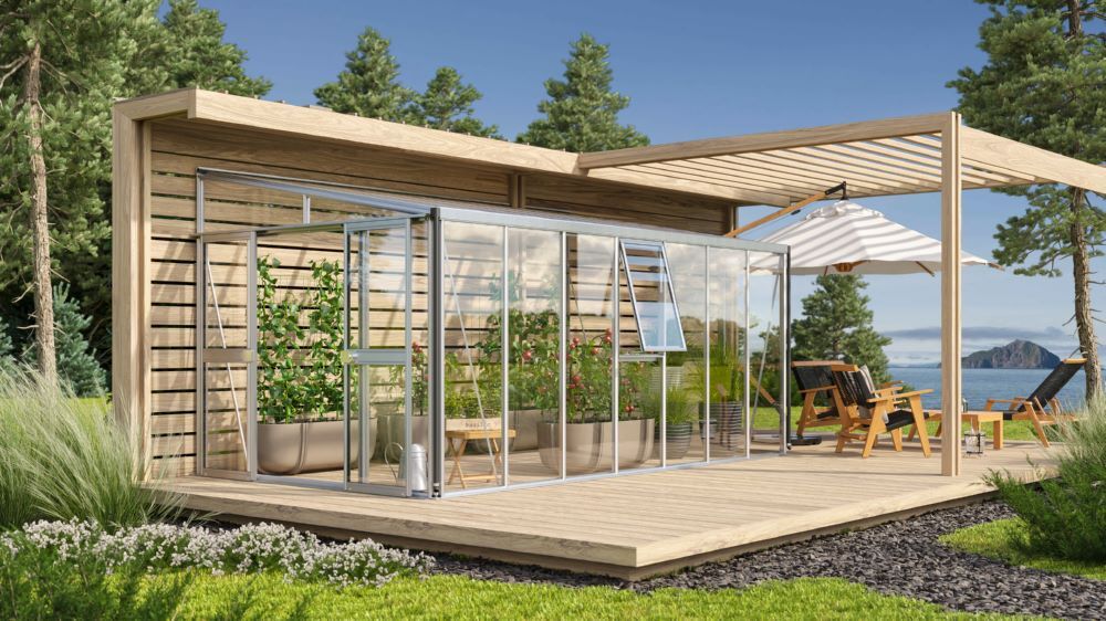 Vitavia Anlehngewächshaus Athena 11900 ESG HKP 4601 mm Produktbild Vitavia Anlehngewächshaus Athena 11900 ESG HKP 4601 mm