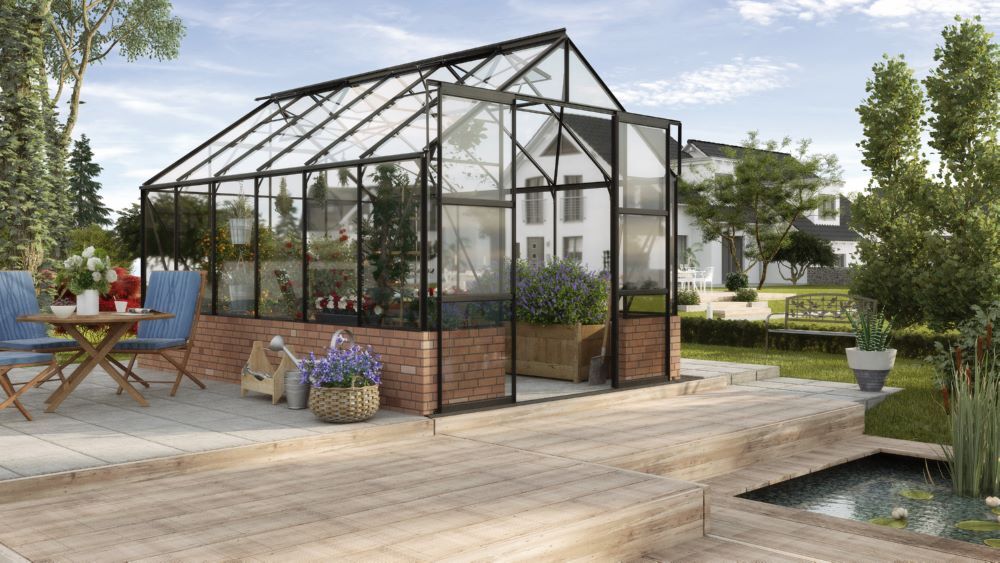 Vitavia Gewächshaus Cassandra 9900 ESG 3 mm schwarz Produktbild Vitavia Gewächshaus Cassandra 9900 ESG 3 mm schwarz